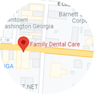 Map of Washington Family Dental's location